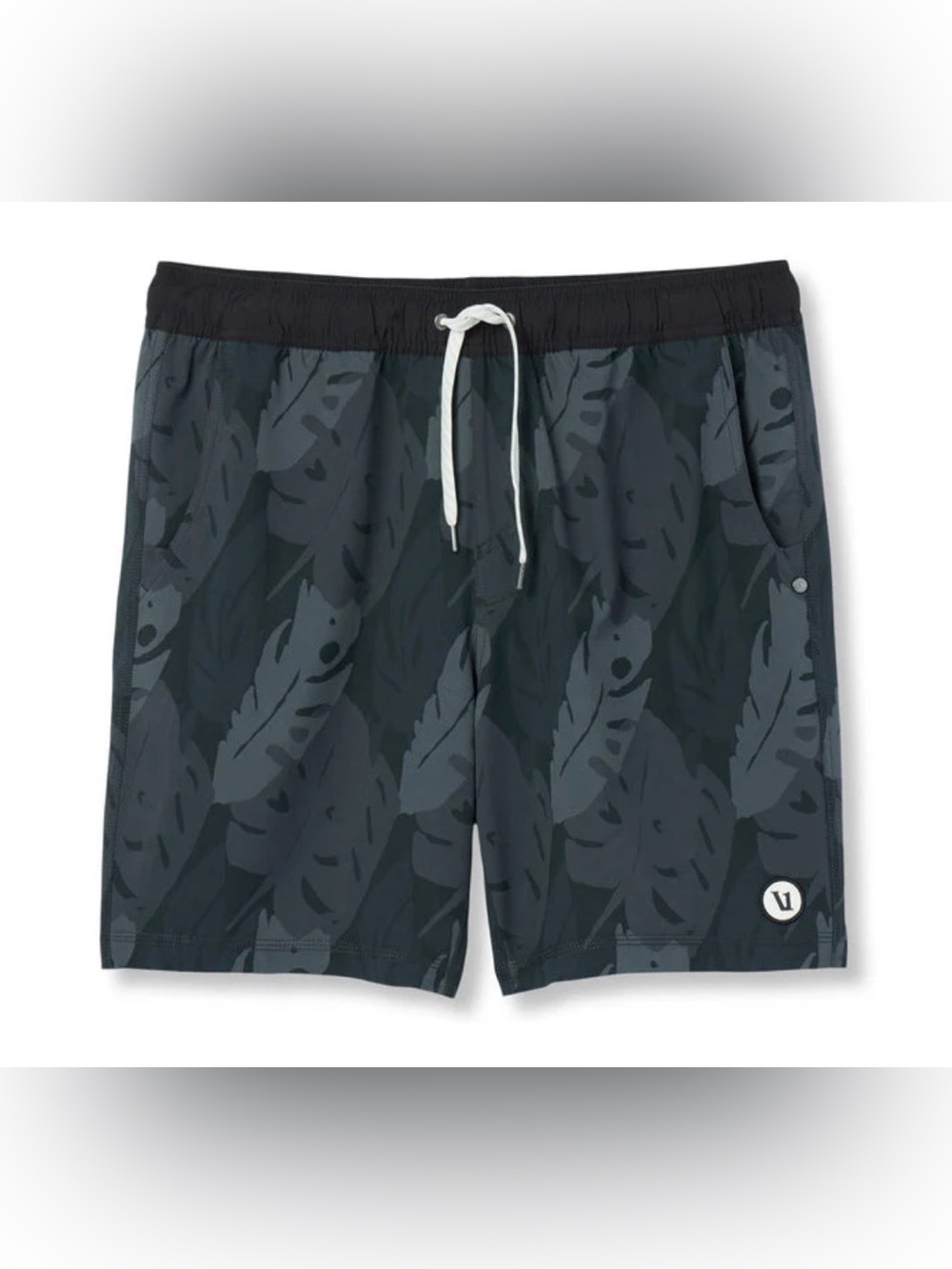 VUORI KORE SHORT - BLACK LEAVES